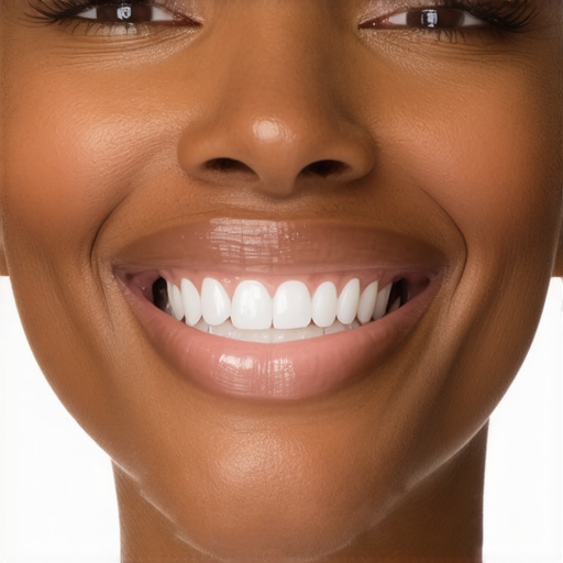 Advanced Smile Makeover with Biomimetic Materials Patient with a natural-looking, vibrant smile after cosmetic dental procedures.
