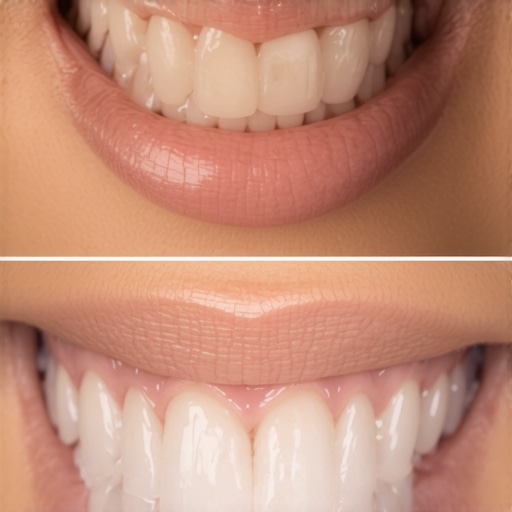 Before and after smile transformation with digital design