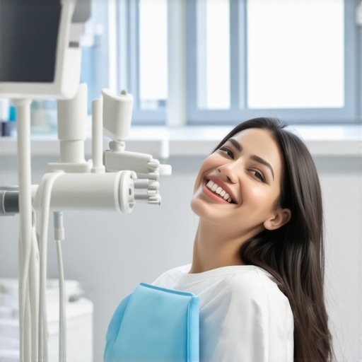 Dental clinic equipped with nanotech and laser devices for teeth whitening