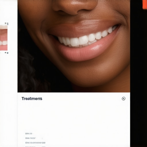 Digital Smile Design Interface Screen showing a detailed digital smile design plan for patient