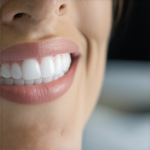 High-tech dental clinic showcasing ceramic veneers and digital sensors