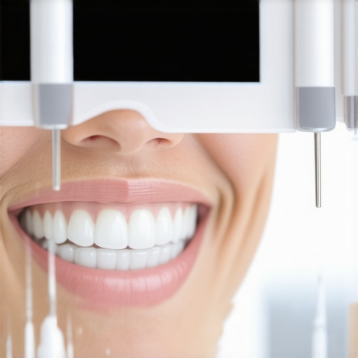 Modern dental clinic with digital orthodontic and aesthetic tools.