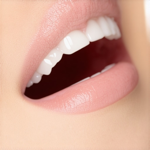 Dental professional using LED whitening device with bioactive agents in treatment