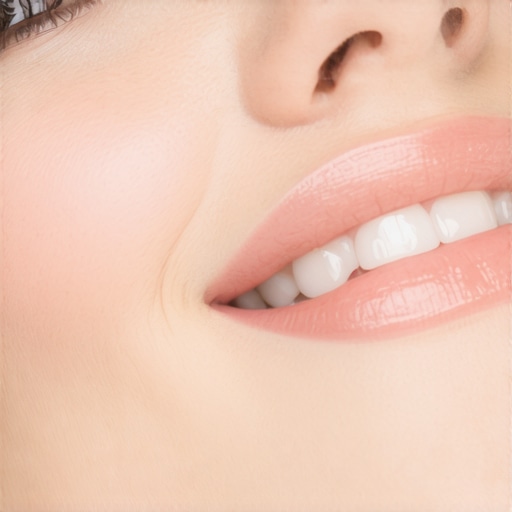 Dentist applying laser whitening with nanotechnology-enhanced gel during a procedure