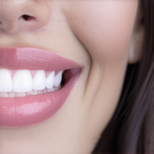 A dental professional using laser and LED devices for teeth whitening