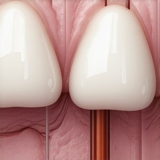 Bioactive ceramic seamlessly bonding with tissue promoting healing.