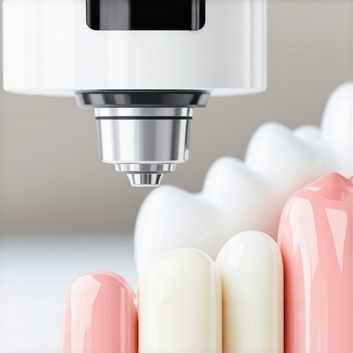 Digital Dental Impressions in Family Practice Family using digital impression scanner in dental office.