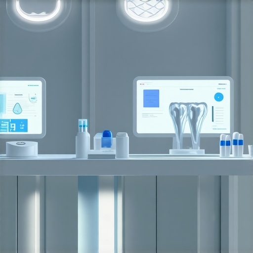 Modern dental clinic with advanced biomaterials and digital diagnostic tools