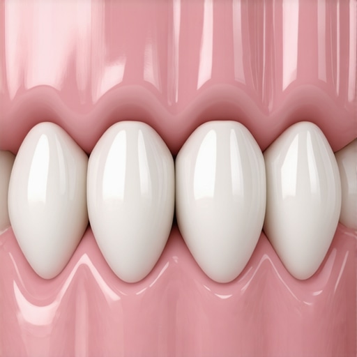 Close-up image showing lithium disilicate and zirconia dental crowns with detailed textures and finish