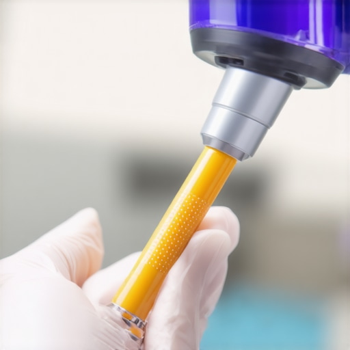 Dentist using laser equipment for cosmetic procedure