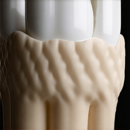 High-resolution image of nanoceramic dental veneer showing detailed surface texture