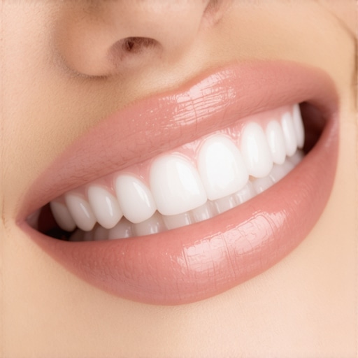 Dentist scanning patient's teeth with a digital intraoral scanner for aesthetic assessment.