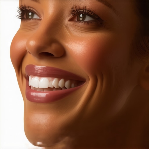 Close-up of a computer screen displaying a digitally simulated patient smile