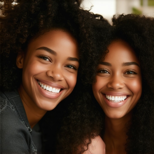 Happy family with bright, healthy smiles demonstrating family dentistry success.