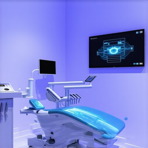 Advanced dental clinic showcasing digital smile design and nanotech materials