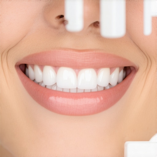 Dentist working on digital smile design interface using CAD/CAM technology