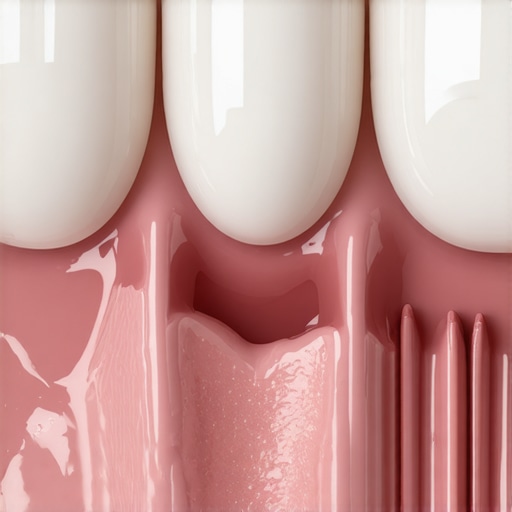 Bioactive Materials and Digital Dentistry in Modern Practice A detailed view of a dental lab with bioactive composite materials and digital design screens.