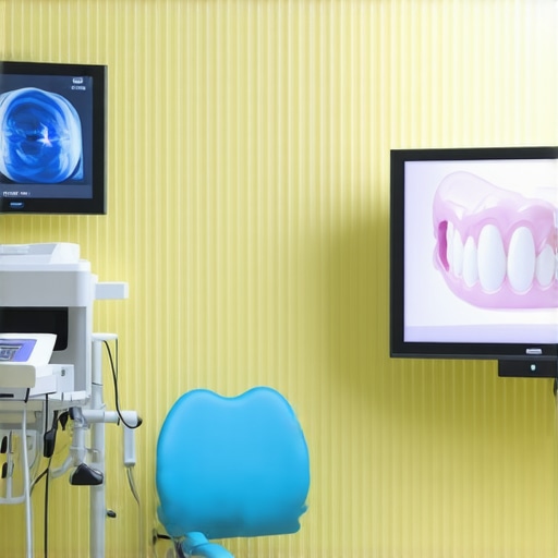 Modern dental clinic with digital imaging and laser whitening devices.