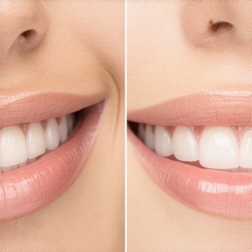A dental professional working on a computer displaying a 3D digital smile plan.
