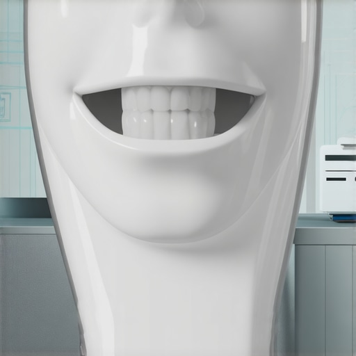 A modern dental clinic showcasing nanotech materials and digital aesthetic planning