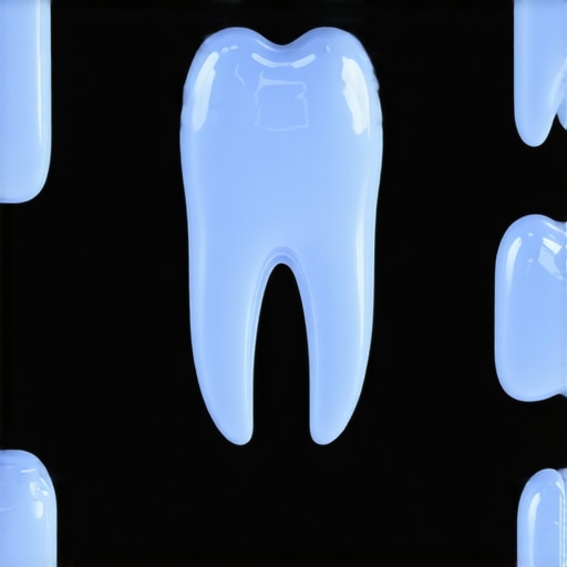 Dental professional using high-tech imaging and surface modification tools on veneers in a clinical setting