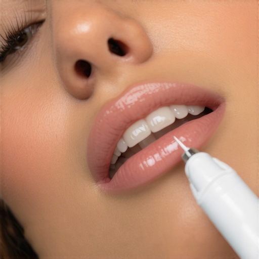 Dental professional analyzing saliva samples to improve teeth whitening longevity.