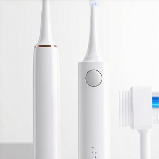 Modern dental tools for smile maintenance Electric toothbrush and water flosser demonstrating advanced oral care equipment