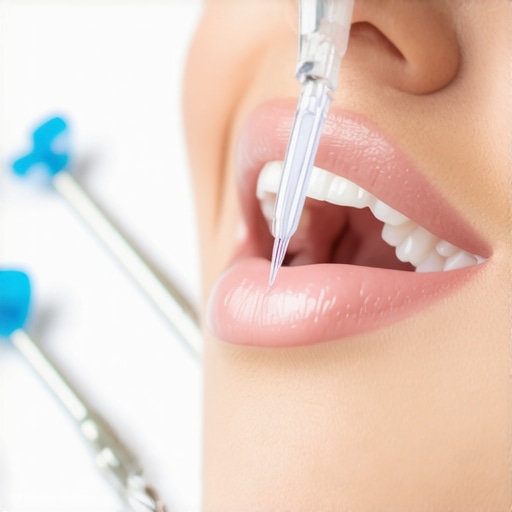 Close-up of dental technician smoothing the edge of a clear aligner with a nail file
