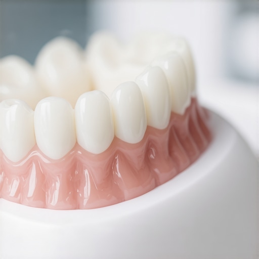 Ultrasonic dental cleaner in action A high-tech ultrasonic cleaner vibrating to clean dental appliances