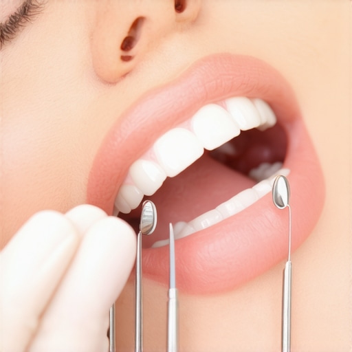 Dentist explaining veneer and crown options to a patient during consultation