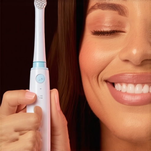 Effortless Smile Maintenance with Sonicare Person brushing teeth with Sonicare DiamondClean electric toothbrush