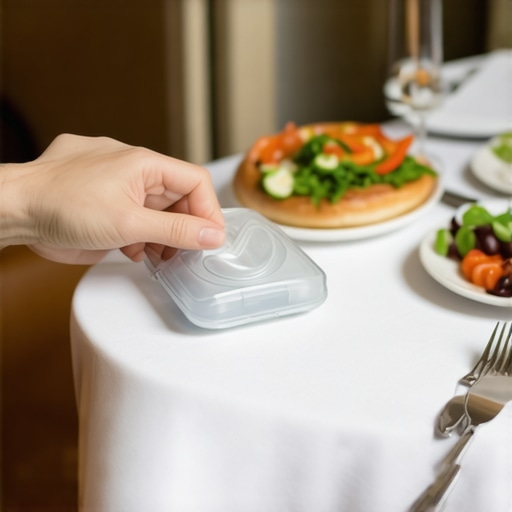 How to hide your aligner case when eating at a restaurant