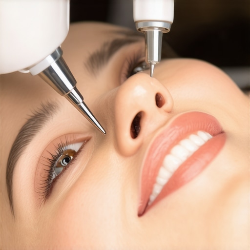 Professional Ultrasonic Dental Cleaning Dentist performing ultrasonic cleaning on teeth in a modern dental office.