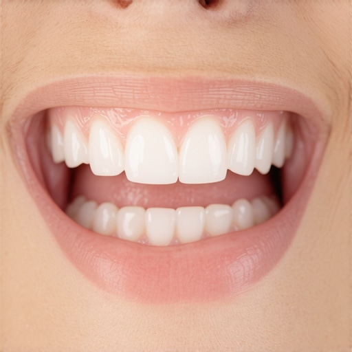 Proper Chewing Technique for Veneer Protection Person chewing food with back teeth to preserve porcelain veneers.