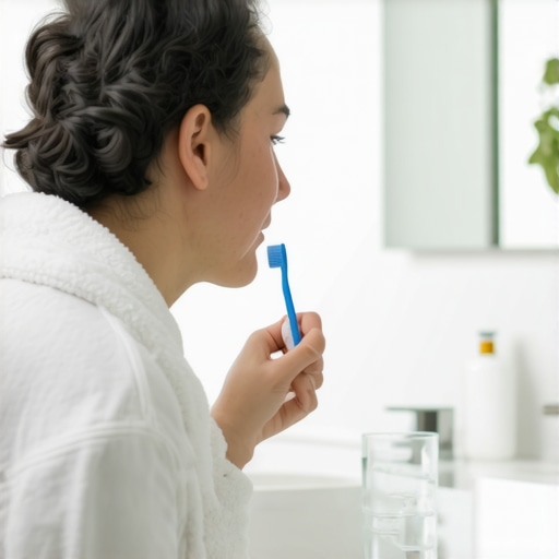 The problem with rinsing your mouth right after brushing