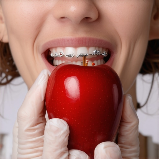 The trick to eating apples without popping off your orthodontic brackets