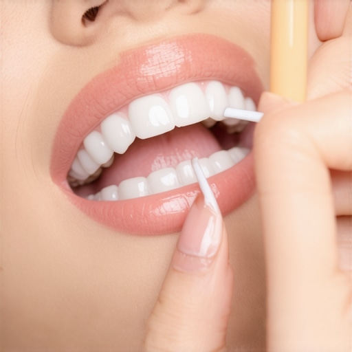 The trick to flossing under a bridge without pulling it out