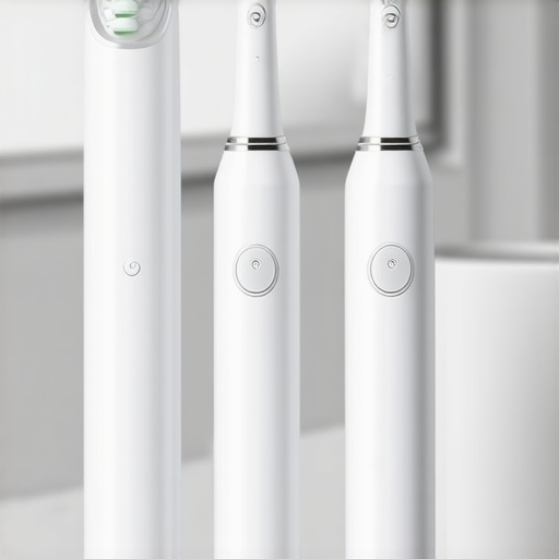 Tools for Long-Lasting Smile Maintenance Electric toothbrush and water flosser ready for use on a bathroom countertop.
