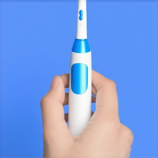 Modern Electric Toothbrush for Effective Dental Care A close-up of a person using an electric toothbrush emphasizing advanced dental hygiene tools.