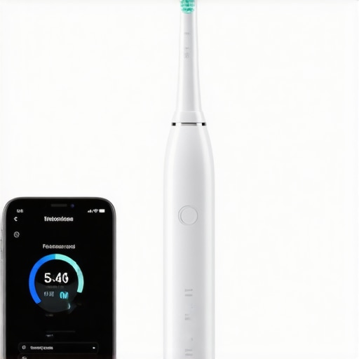 Smart Toothbrush with App Connectivity A high-tech electric toothbrush syncing data with a smartphone for personalized oral care.