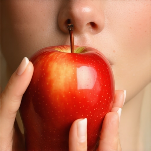 The Secret to Eating an Apple Without Popping Off a Veneer
