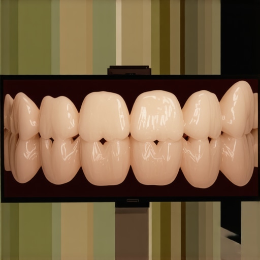 A high-definition 3D dental scan showing an implant in the jawbone