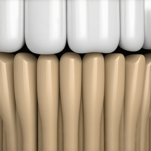 A digital 3D visualization showing how back molars create pressure on front teeth.