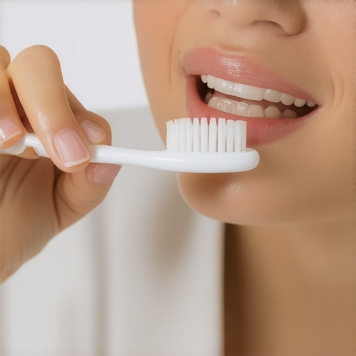 Applying Desensitizing Toothpaste for Sweet Sensitivity A close-up shot of toothpaste being applied to a toothbrush to treat sugar-related tooth pain.