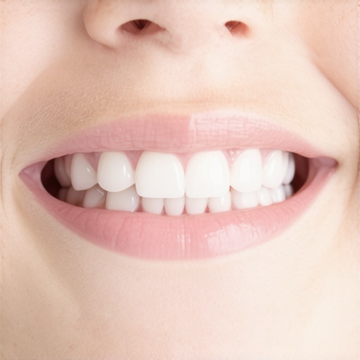 Child's mouth with shark teeth eruption A close-up of a child's lower front teeth showing permanent teeth growing behind baby teeth.