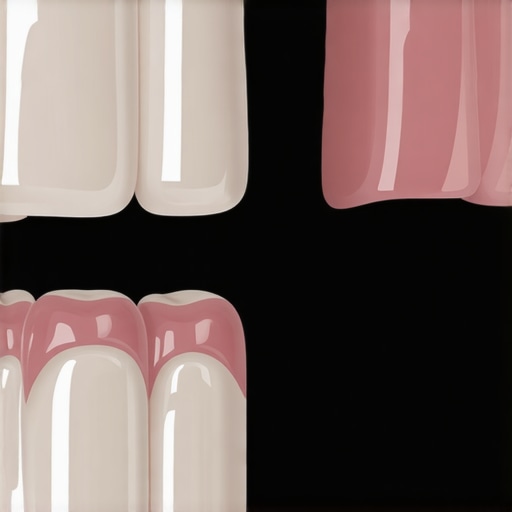Natural Enamel vs Over-Whitened Veneer Comparison Close-up comparison showing the difference between healthy tooth translucency and the chalky appearance of over-whitened veneers.