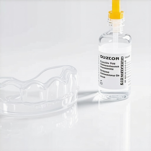 Professional Custom Whitening Tray and Gel A custom-fitted dental tray and whitening gel for sensitive teeth.