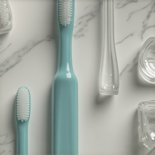 A dental kit featuring a soft toothbrush and night guard for veneer and whitening maintenance.