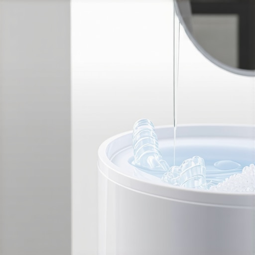 Professional Ultrasonic Cleaner for Invisalign Modern ultrasonic dental cleaning device for clear aligners and retainers.
