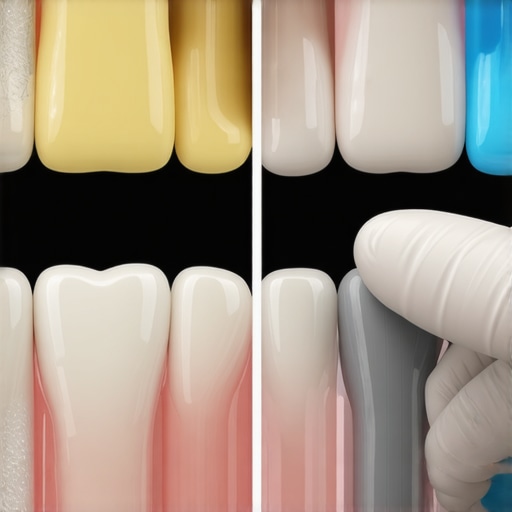 Comparison of external yellow enamel stains and internal gray tetracycline tooth discoloration in dentin